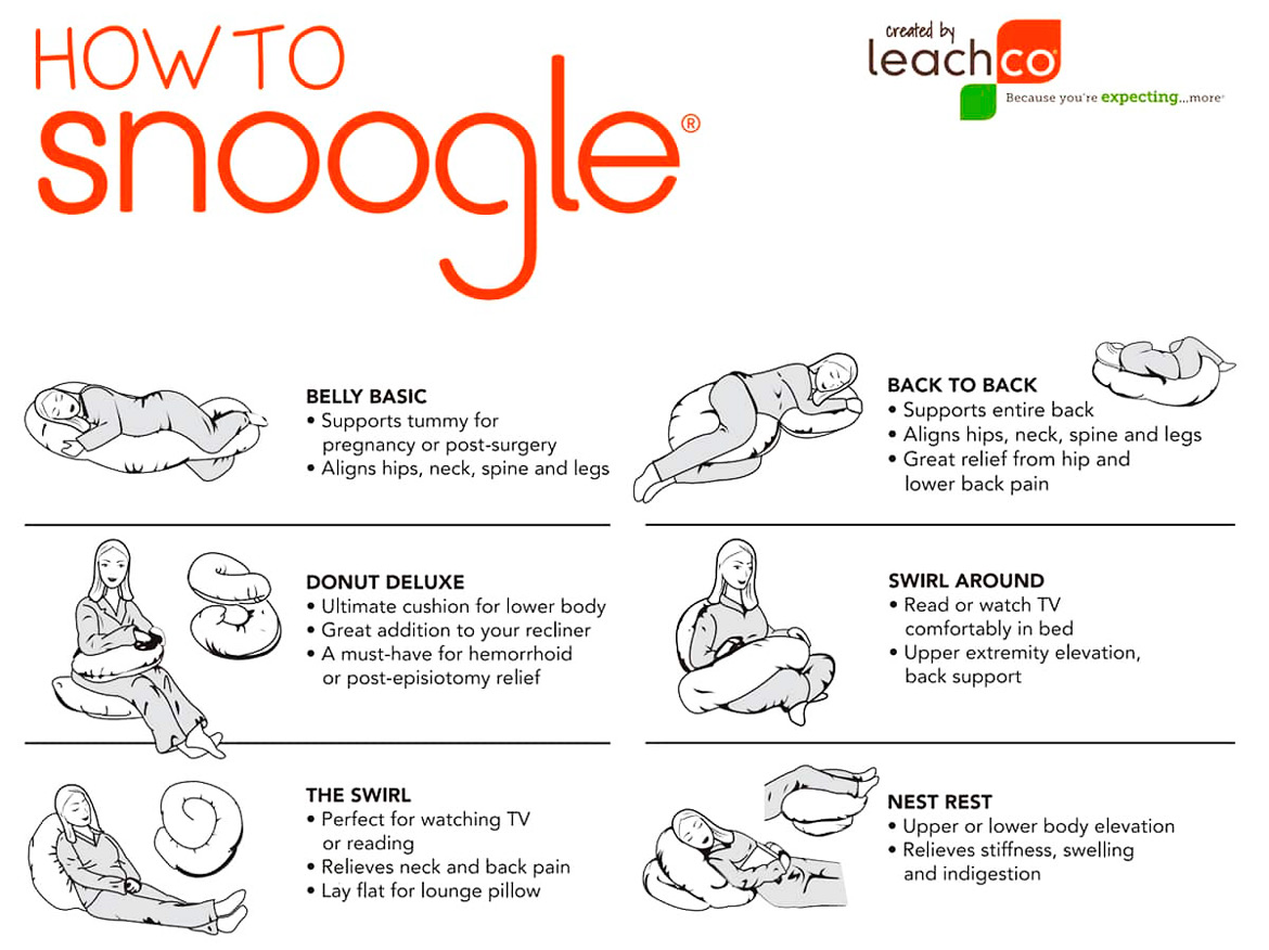 How To Use Leachco Snoogle Maternity Pillow